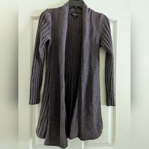 Cozy Open-Front Cardigan - Dark Gray